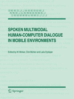 cover image of Spoken Multimodal Human-Computer Dialogue in Mobile Environments